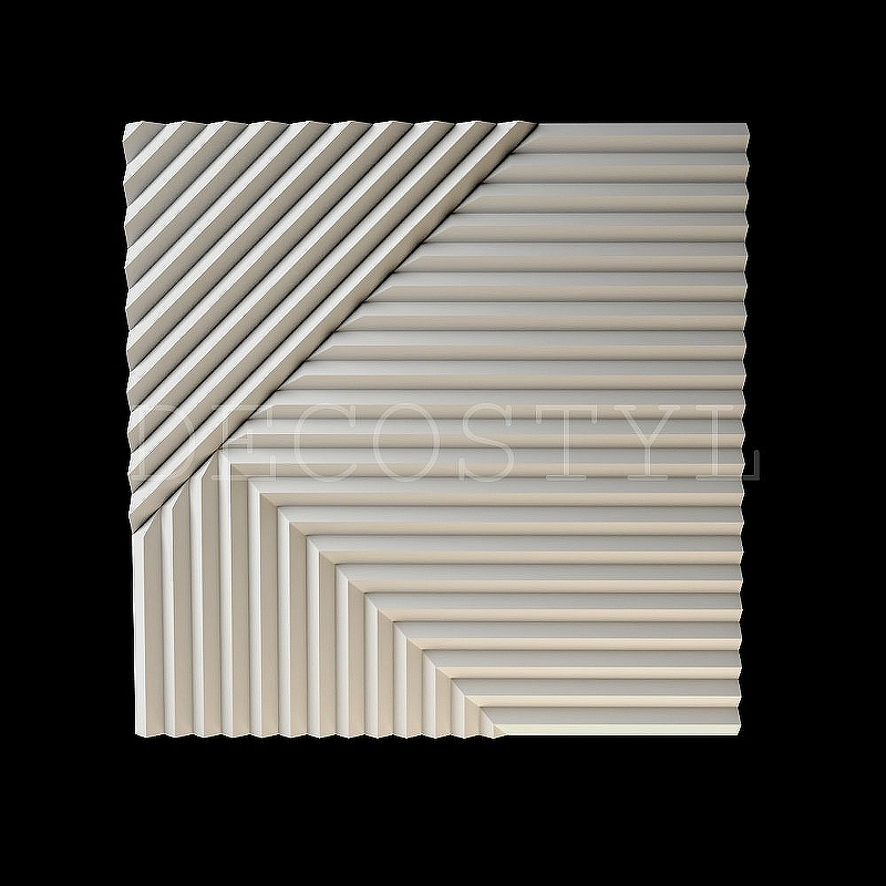 

Гипсовая 3Д панель DecoStyl, Геометрия 2 50x50 см