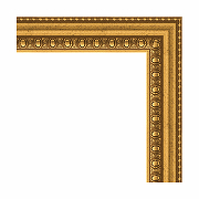 Зеркало Evoform Definite 112х62 BY 1082 в багетной раме - Бусы золотые 46 мм-2