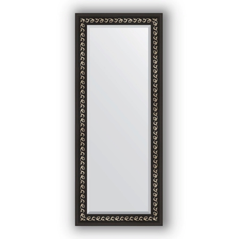 Зеркало Evoform Exclusive 145х60 Черный ардеко зеркало evoform exclusive 145х60 by 1262 с фацетом в багетной раме старый гипс 82 мм