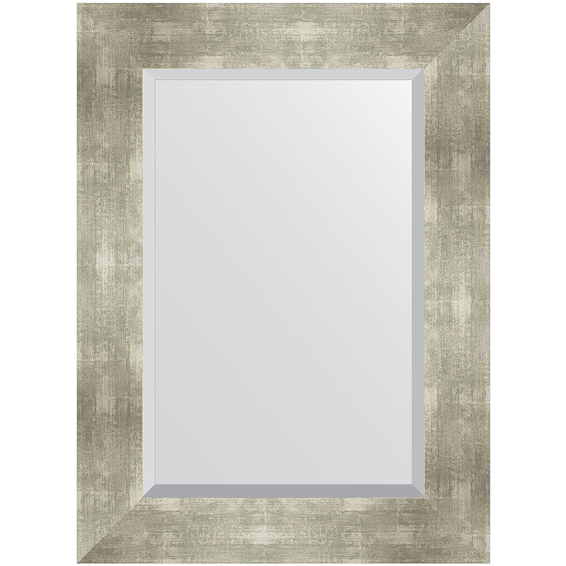 цена Зеркало Evoform Exclusive 76х56 BY 1130 с фацетом в багетной раме - Алюминий 90 мм
