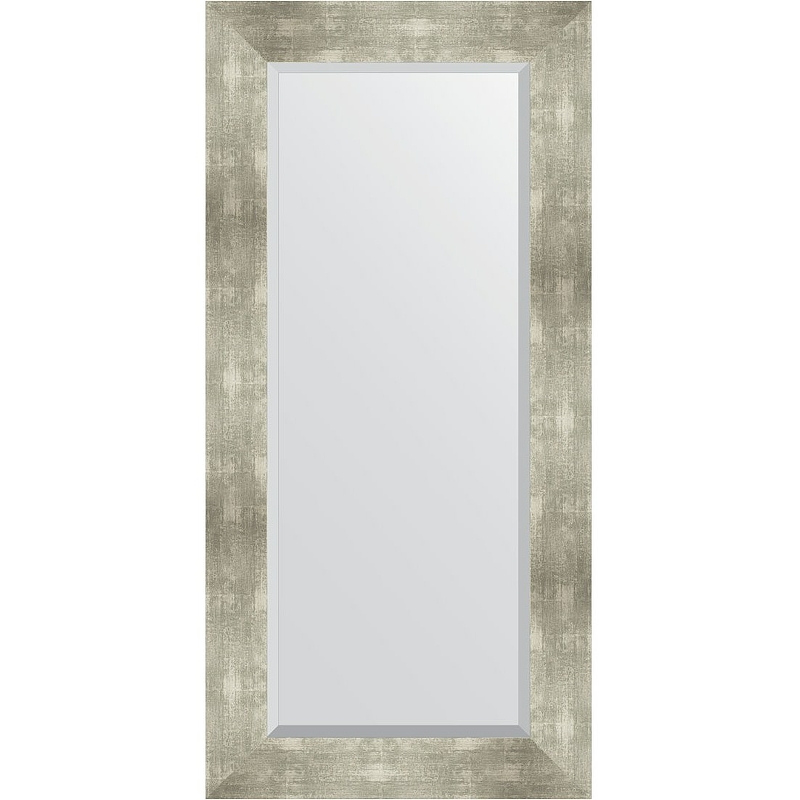 Зеркало Evoform Exclusive 116х56 BY 1150 с фацетом в багетной раме - Алюминий 90 мм