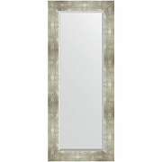 Зеркало Evoform Exclusive 136х56 BY 1160 с фацетом в багетной раме - Алюминий 90 мм