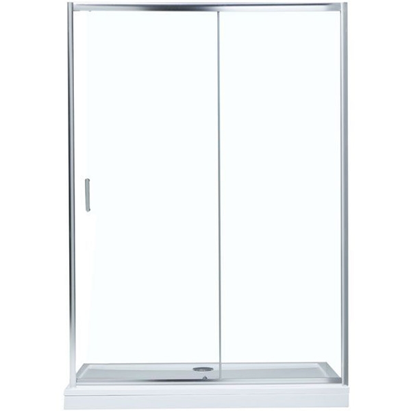 цена Душевая дверь Aquanet SD-1400A 140 профиль Хром стекло прозрачное