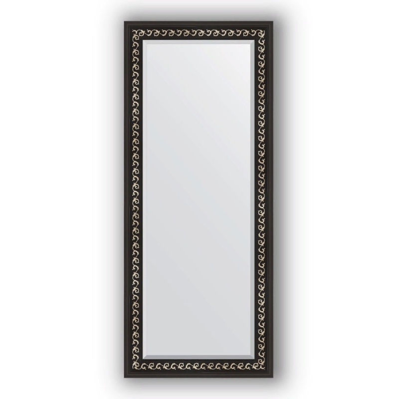 Зеркало Evoform Exclusive 155х65 Черный ардеко зеркало evoform exclusive 81х51 by 1133 с фацетом в багетной раме сосна 62 мм