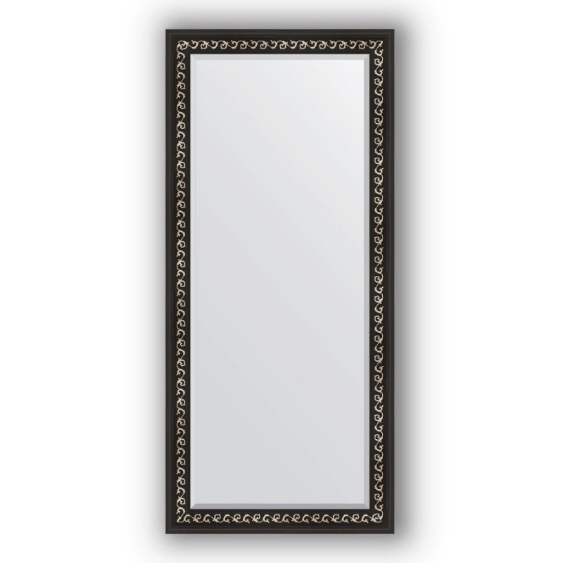 Зеркало Evoform Exclusive 165х75 Черный ардеко зеркало evoform exclusive 81х51 by 1133 с фацетом в багетной раме сосна 62 мм