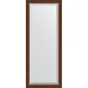 Зеркало Evoform Exclusive 152х62 BY 1187 с фацетом в багетной раме - Орех 65 мм