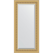 Зеркало Evoform Exclusive 115х55 BY 1244 с фацетом в багетной раме - Сусальное золото 80 мм