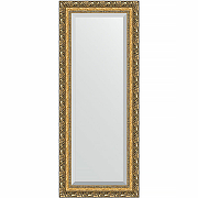 Зеркало Evoform Exclusive 135х55 BY 1260 с фацетом в багетной раме - Виньетка бронзовая 85 мм