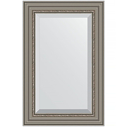 Зеркало Evoform Exclusive 86х56 BY 1237 с фацетом в багетной раме - Римское серебро 88 мм
