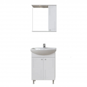 Комплект мебели для ванной Sanstar Июнь 60 2.1-1.4.1.+131203S0011B0+5.1-2.4.1. Белый