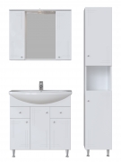 Комплект мебели для ванной Sanstar Июнь 80 4.1-1.4.1.+1WH501524+7.1-2.4.1. Белый-1