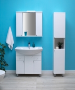 Комплект мебели для ванной Sanstar Лира 80 48.1-1.5.1.+1WH501524+51.1-2.5.1. Белый-3