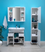 Комплект мебели для ванной Sanstar Лира 80 48.1-1.5.1.+1WH501524+51.1-2.5.1. Белый-4