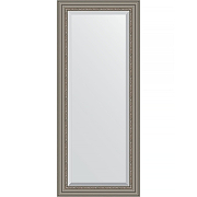 Зеркало Evoform Exclusive 156х66 BY 1287 с фацетом в багетной раме - Римское серебро 88 мм
