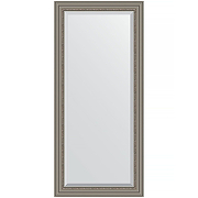 Зеркало Evoform Exclusive 166х76 BY 1307 с фацетом в багетной раме - Римское серебро 88 мм