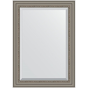 Зеркало Evoform Exclusive 106х76 BY 1297 с фацетом в багетной раме - Римское серебро 88 мм