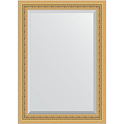 Зеркало Evoform Exclusive 105х75 BY 1294 с фацетом в багетной раме - Сусальное золото 80 мм