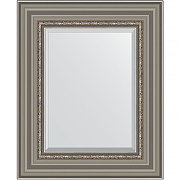 Зеркало Evoform Exclusive 56х46 BY 1369 с фацетом в багетной раме - Римское серебро 88 мм