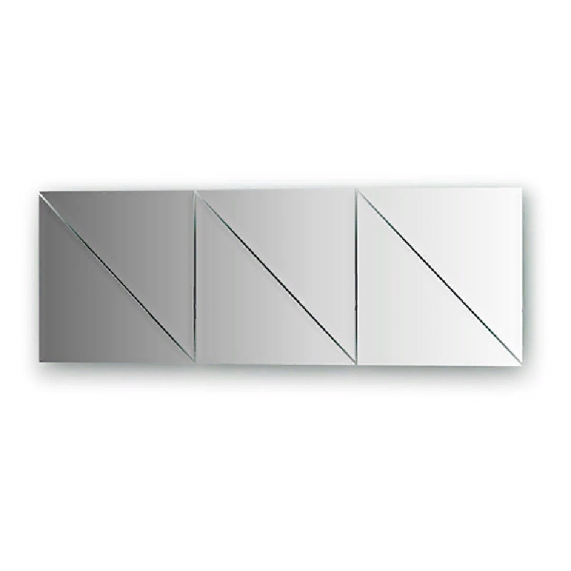 Зеркальная плитка Evoform Refractive 25х25 с фацетом 10 мм 8 шт 520 мм для tcl 55 дюймов зеркальная тв лента с подсветкой 5 6 светодиодов 3 в и 1 вт зеркальная b 8 шт комплект зеркальная 320588928