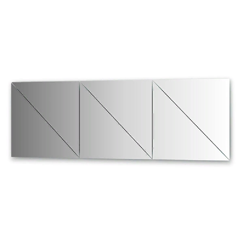 Зеркальная плитка Evoform Refractive 50х50 с фацетом 10 мм 8 шт 520 мм для tcl 55 дюймов зеркальная тв лента с подсветкой 5 6 светодиодов 3 в и 1 вт зеркальная b 8 шт комплект зеркальная 320588928