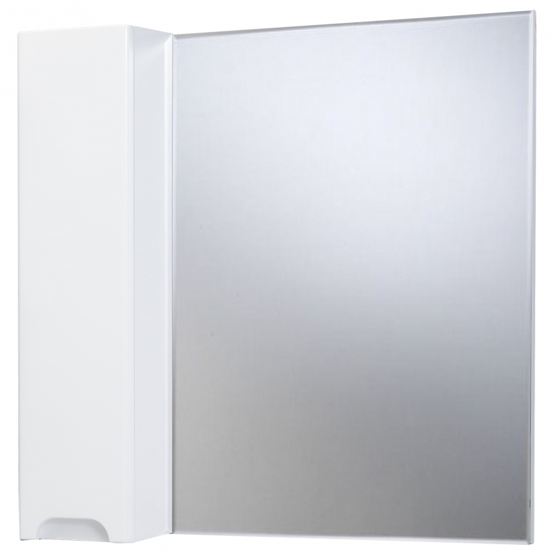 Зеркало со шкафом Bellezza Андрэа 65 4619010002018 L Белое зеркало со шкафом grossman альба 65 l 206502 веллингтон бриз