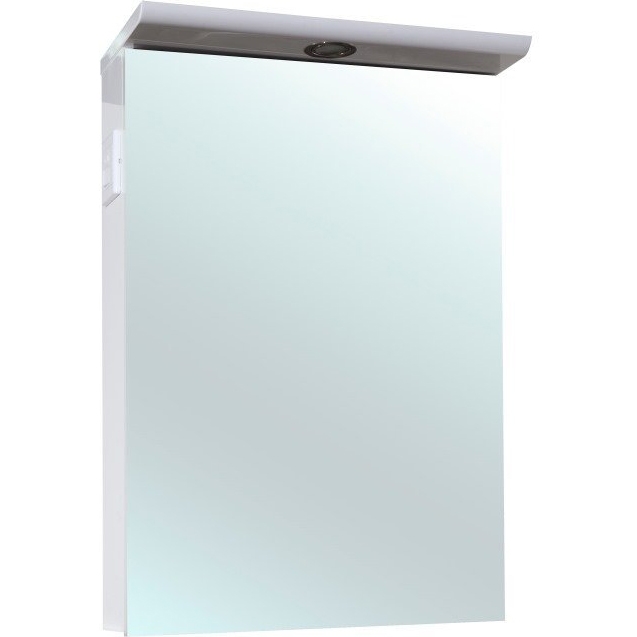 Зеркальный шкаф Bellezza Анкона 55 с подсветкой Белый шкаф подвесной белый глянец bellezza анкона 4649609180018