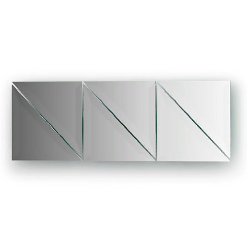 цена Зеркальная плитка Evoform Refractive 30х30 с фацетом 15 мм