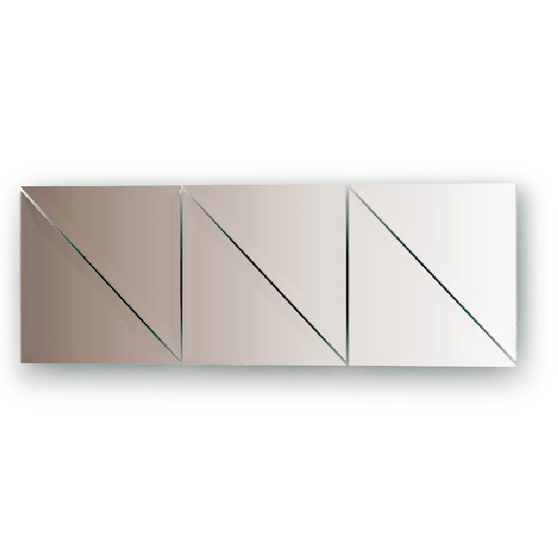цена Зеркальная плитка Evoform Refractive 20х20 с фацетом 15 мм