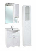 Зеркало со шкафом Bellezza Кантри 65 с подсветкой R Белое-3