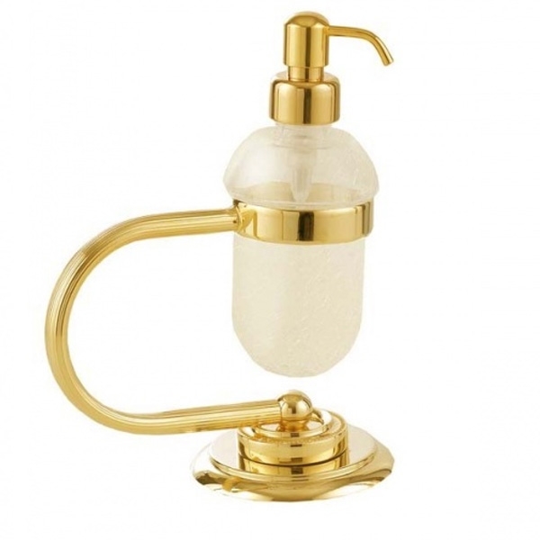 Дозатор для жидкого мыла Boheme Murano 10909-G Золото дозатор для жидкого мыла boheme 10969 w g белый золото