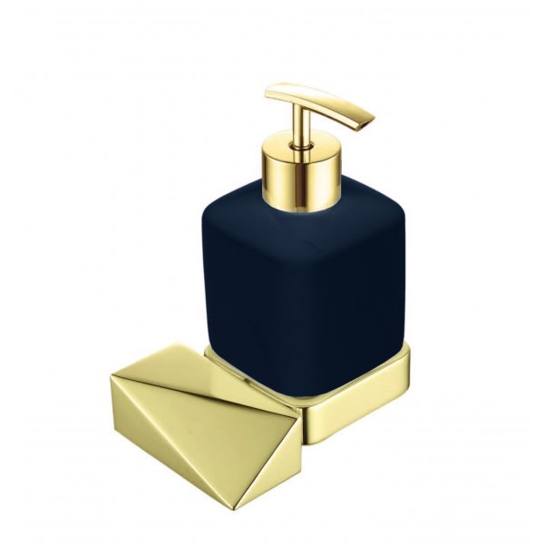 Дозатор для жидкого мыла Boheme New Venturo 10317-G-B Золото, Черный