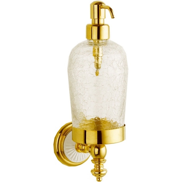 Дозатор для жидкого мыла Boheme Palazzo Bianco 10117 Золото дозатор для жидкого мыла boheme 10225 золото