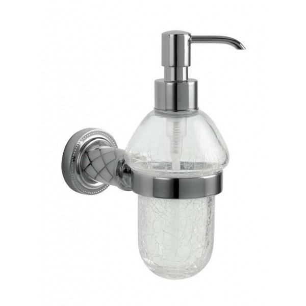 цена Дозатор для жидкого мыла Boheme Murano 10912-W-CR Хром