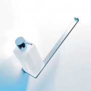 Дозатор для жидкого мыла с полотенцедержателем Colombo Design Look B1674.RRO Белый матовый хром-2