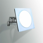 Косметическое зеркало Colombo Design Complementi B9756.0CR с увеличением и подсветкой Белый, Хром-1