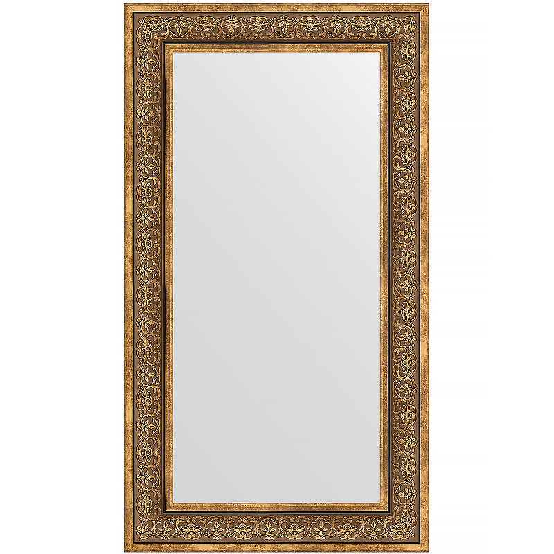 Зеркало Evoform Definite 113х63 BY 3095 в багетной раме - Вензель бронзовый 101 мм зеркало напольное в багетной раме вензель бронзовый 101 мм 114x204 см