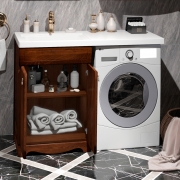 Комплект мебели для ванной Opadiris Клио 56 L Орех антикварный-8