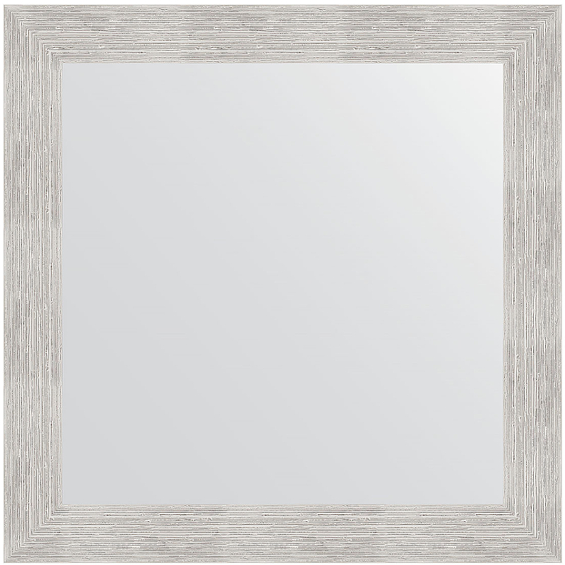 Зеркало Evoform Definite 66х66 BY 3144 в багетной раме - Серебряный дождь 70 мм зеркало в багетной раме поворотное evoform definite 51x101 см серебряный дождь 46 мм by 3069