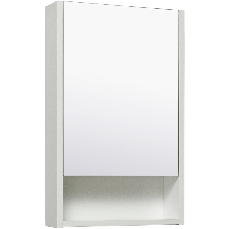Зеркальный шкаф Runo Микра 40 R УТ000002341 Белый шкаф с зеркалом runo микра 40 навесной белый ут000002341 вн ш90 runo