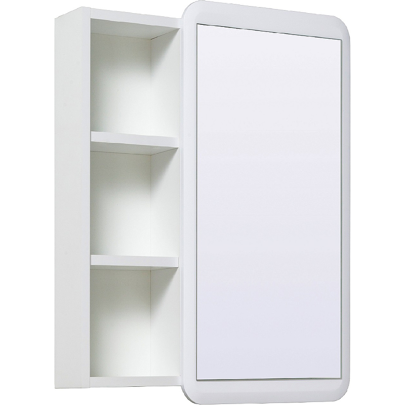 Зеркальный шкаф Runo Капри 55 УТ000003786 Белый зеркальный шкаф runo николь 55 l 00000000037 с подсветкой белый