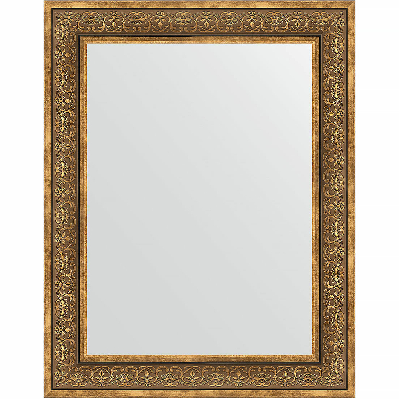 Зеркало Evoform Definite 93х73 BY 3191 в багетной раме - Вензель бронзовый 101 мм зеркало с гравировкой в багетной раме evoform вензель бронзовый 101 мм 99x124 см