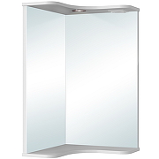 Зеркало Runo Классик 65 УТ000004163 угловое с подсветкой Белое-1