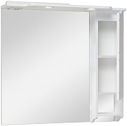 Зеркало со шкафом Runo Стиль 85 R 00000001116 с подсветкой Белый-1