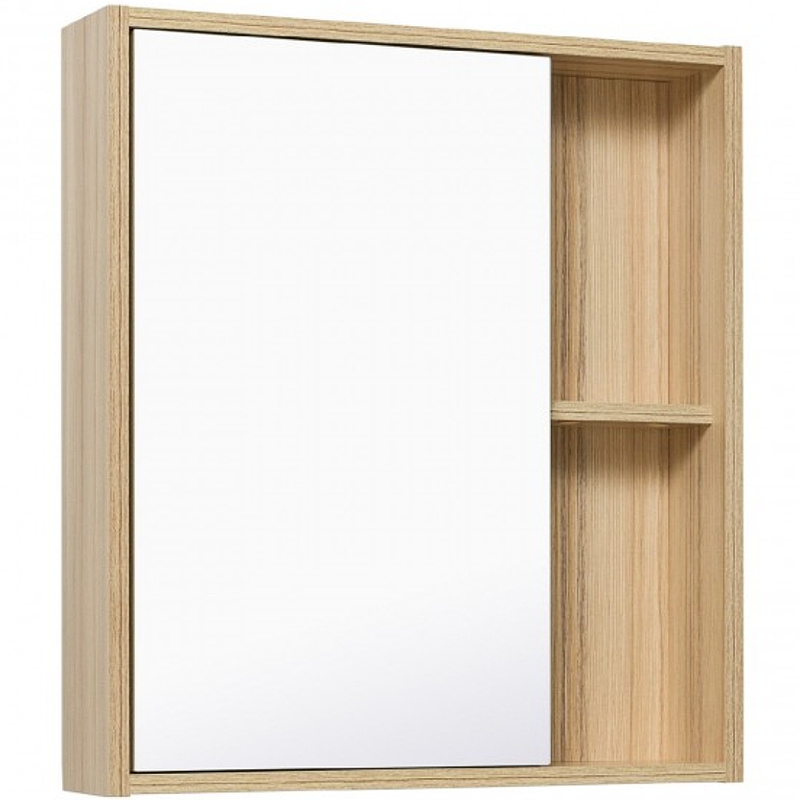 Зеркальный шкаф Runo Эко 60 УТ000001834 Лиственница шкаф с зеркалом runo эко 60 без подсветки белый вн ш106 runo