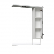 Зеркало со шкафом Runo Турин 65 R УТ000002103 с подсветкой Белое-1