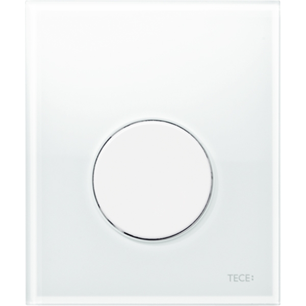 Клавиша смыва Tece Loop Urinal Glass 9242650 для писсуара Белая