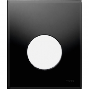 Клавиша смыва Tece Loop Urinal Glass 9242654 для писсуара Черная Белая