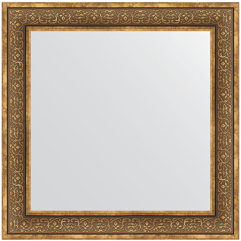 Зеркало Evoform Definite 83х83 BY 3255 в багетной раме - Вензель бронзовый 101 мм зеркало evoform definite 83х83 by 3256 в багетной раме вензель серебряный 101 мм