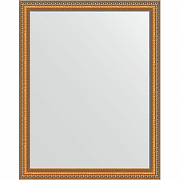 Зеркало Evoform Definite 95х75 BY 3266 в багетной раме - Золотые бусы на бронзе 60 мм