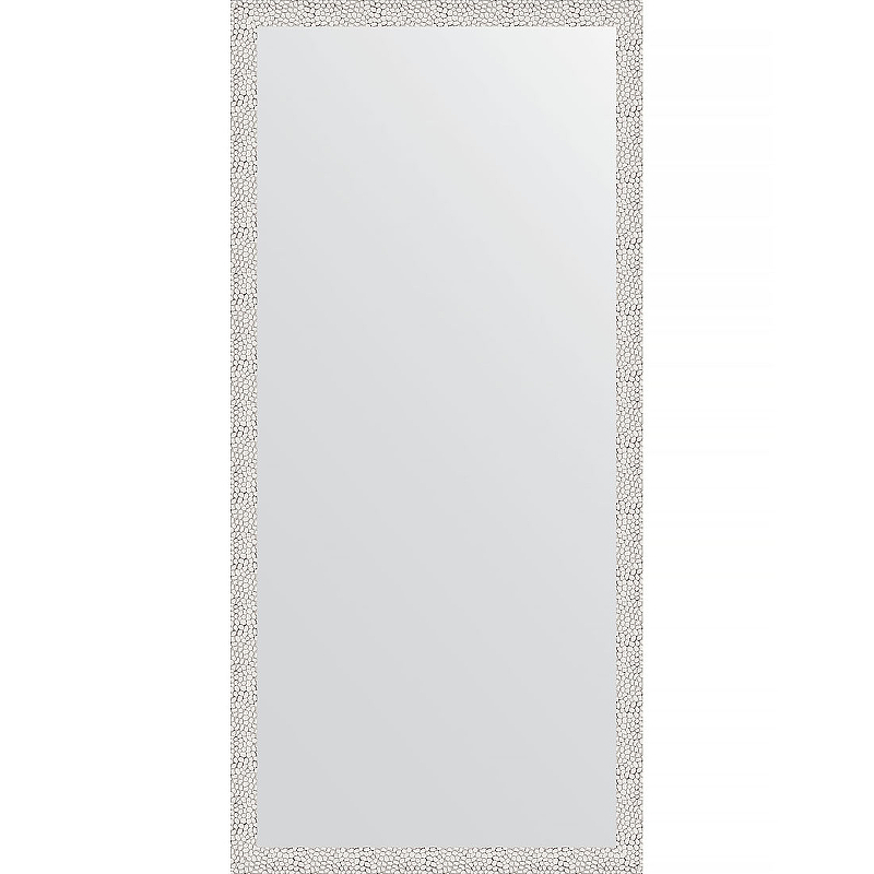 Зеркало Evoform Definite 151х71 BY 3322 в багетной раме - Чеканка белая 46 мм зеркало evoform definite 151х71 мельхиор